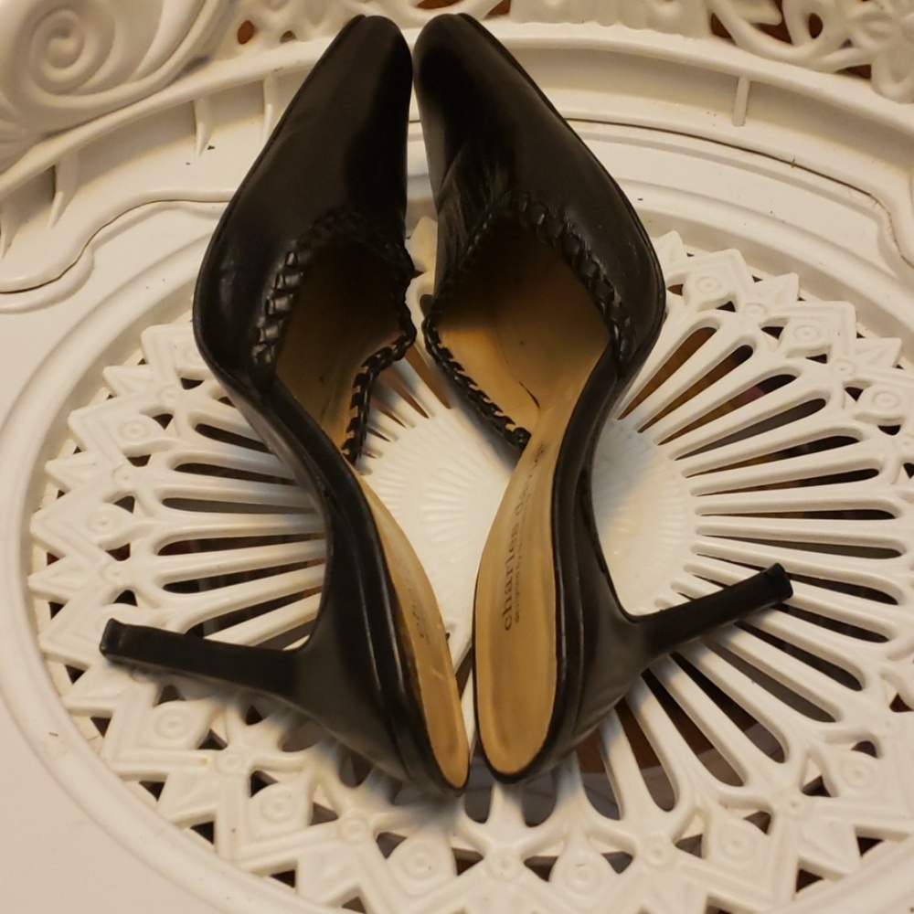 Charles David by Natalie M Women's Leather sole high heel SZ 7.5 - Picture 1 of 8